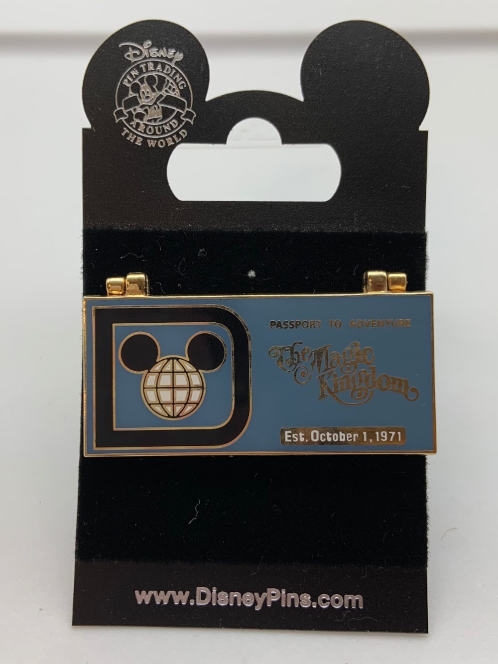 Disney Parks Magic Kingdom Passport to Adventure Hinged Collectible Pin